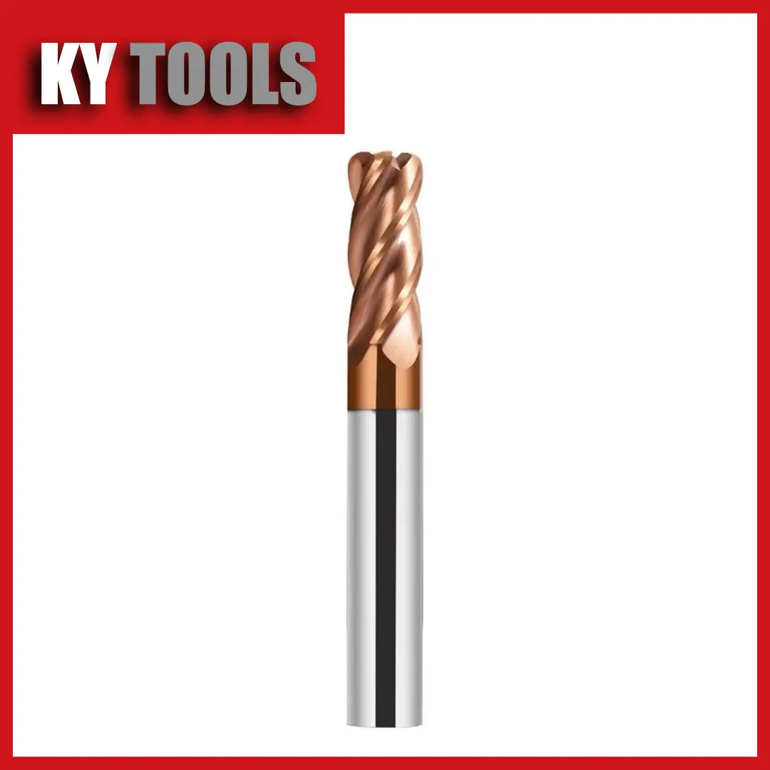 Coated carbide end mills for stainless steel machining